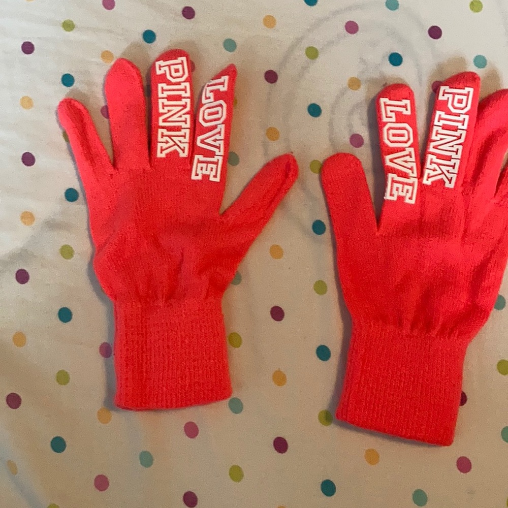 Bright neon pink Pink gloves